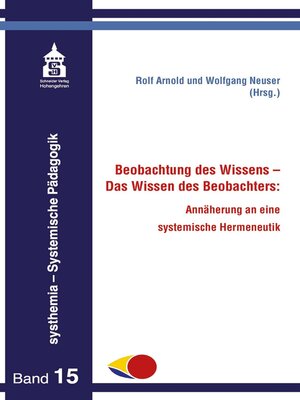 cover image of Beobachtung des Wissens--Das Wissen des Beobachters